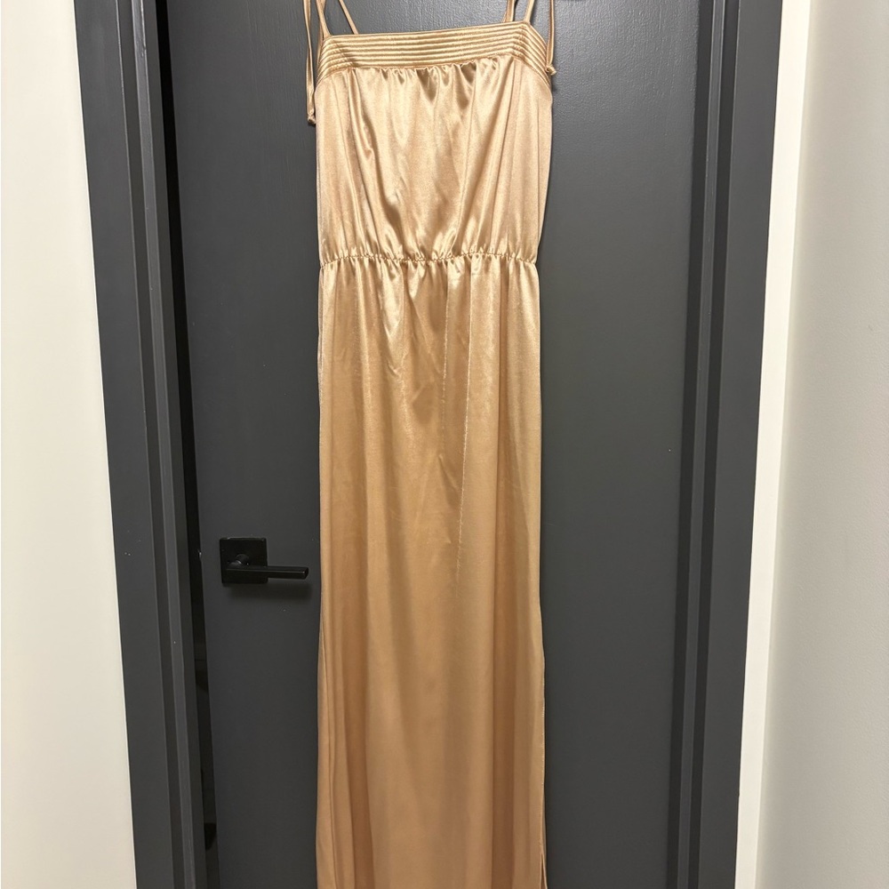 Vintage Champagne Maxi Dress